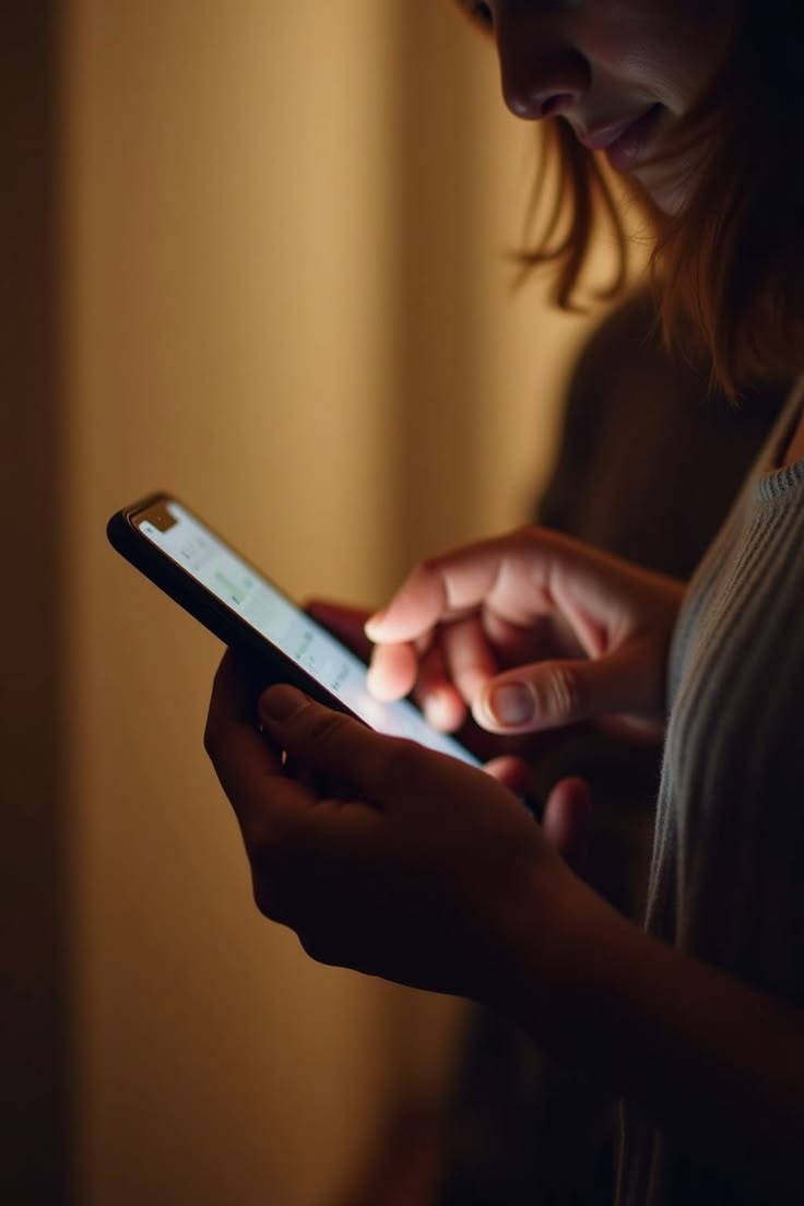 Persona pegada al telefono